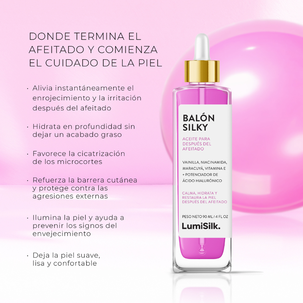 Balón Silky – Aceite para después del afeitado