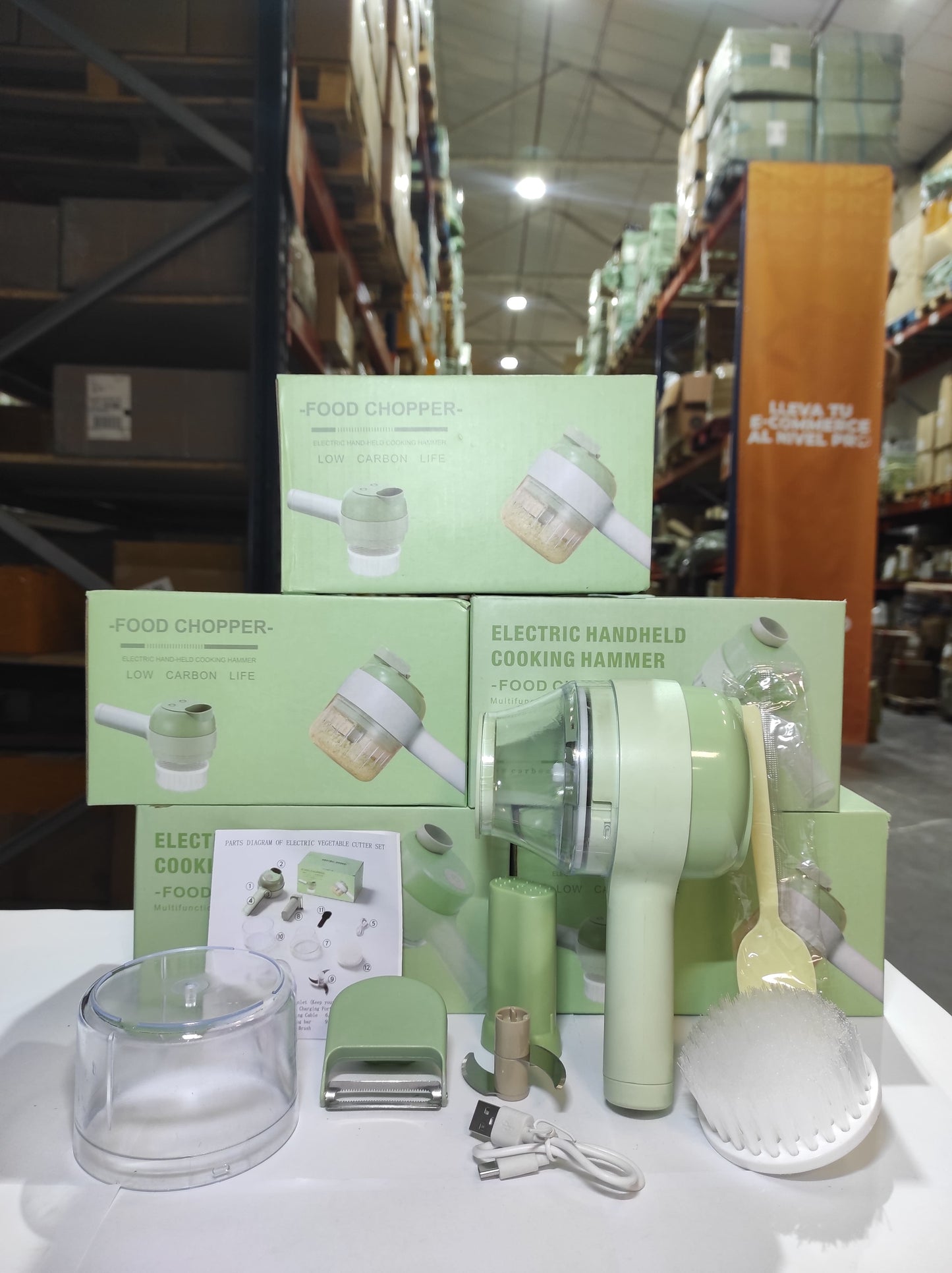 Cortador de Verduras Eléctrico 4 en 1