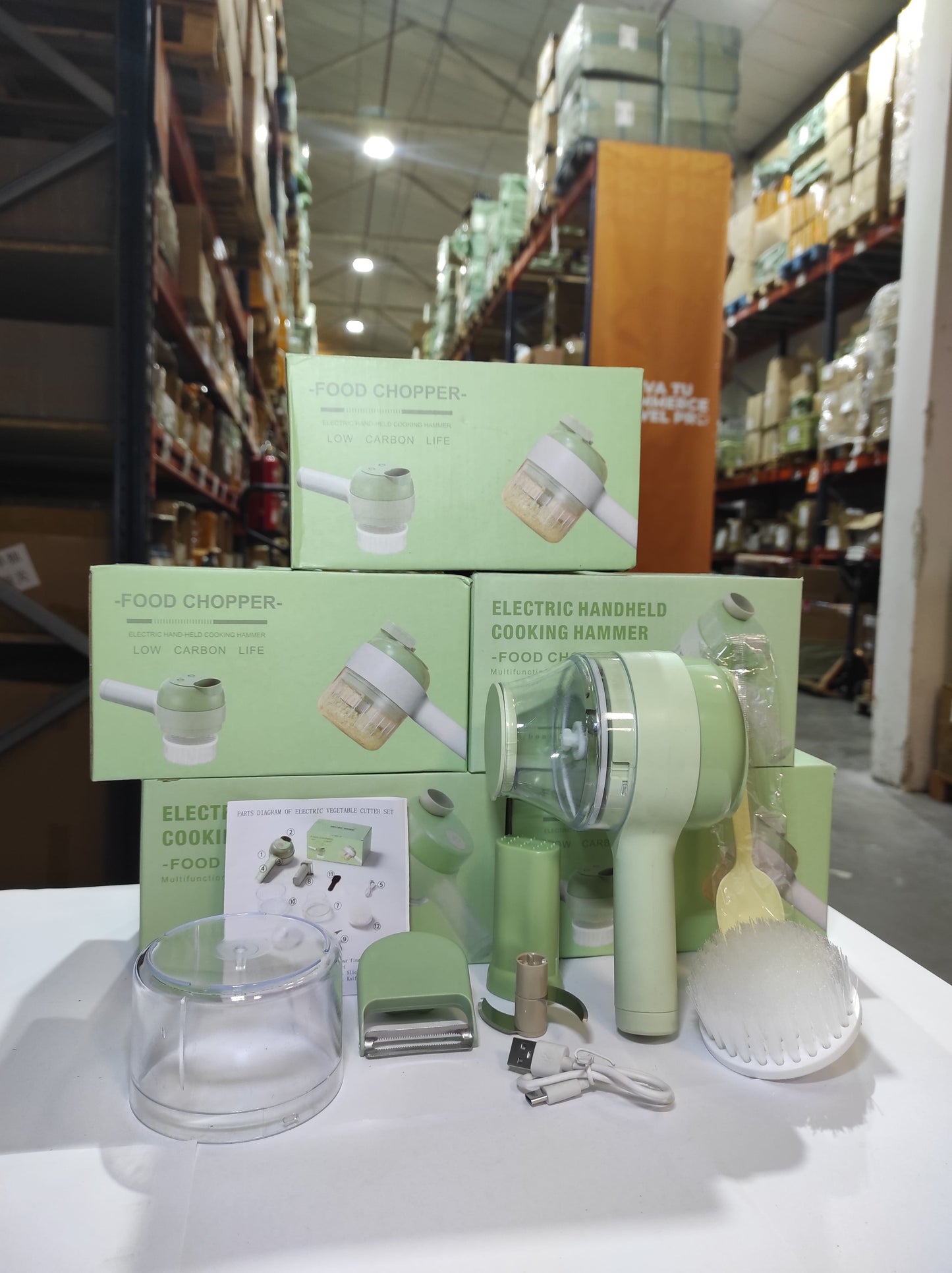 Cortador de Verduras Eléctrico 4 en 1