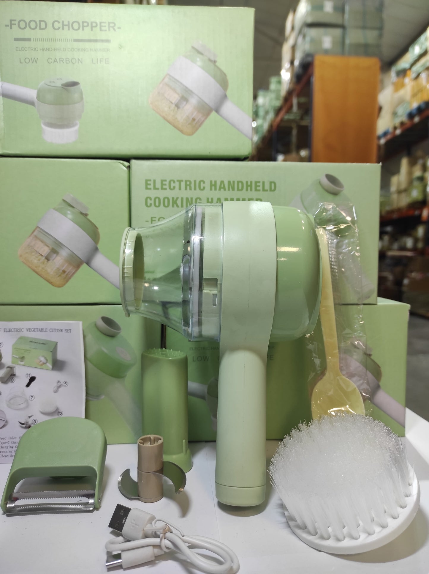 Cortador de Verduras Eléctrico 4 en 1