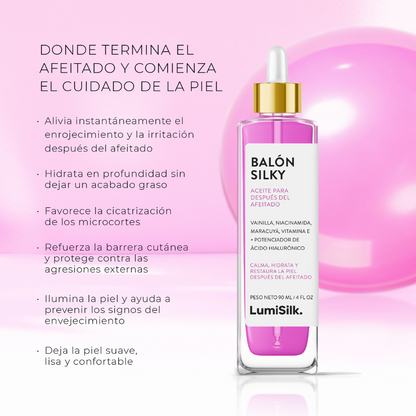 Balón Silky – Aceite para después del afeitado